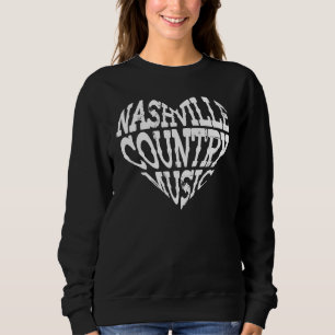 Sudadera Love Nashville Tennessee Country Music Guitar