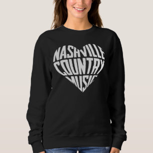 Sudadera Love Nashville Tennessee Country Music Guitar