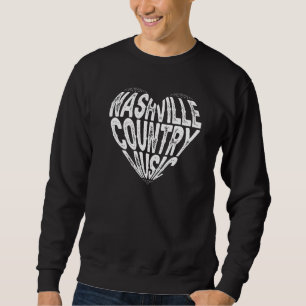 Sudadera Love Nashville Tennessee Country Music Guitar
