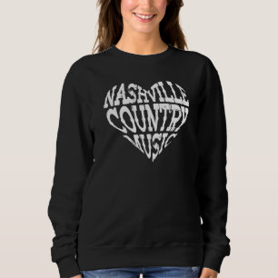 Sudadera Love Nashville Tennessee Country Music Guitar