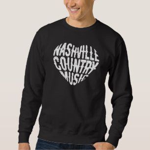Sudadera Love Nashville Tennessee Country Music Guitar