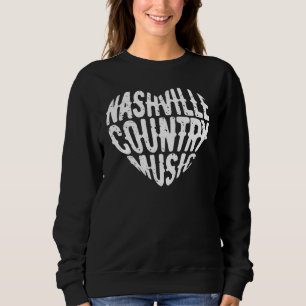 Sudadera Love Nashville Tennessee Country Music Guitar