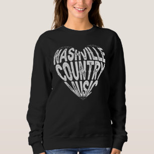 Sudadera Love Nashville Tennessee Country Music Guitar