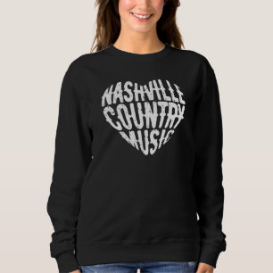 Sudadera Love Nashville Tennessee Country Music Guitar