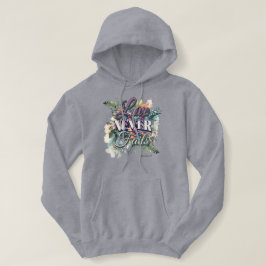 Sudadera Love Never Fails Watercolor Floral Scripture