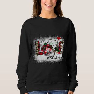 Sudadera LOVE NICU Enfermeras Navidades de la iluminación L