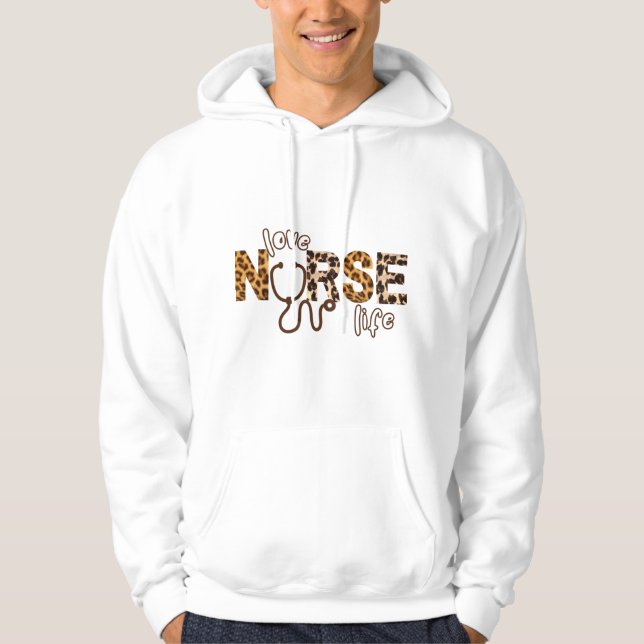 Sudadera Love Nurse Life Cheetah 3 (Anverso)