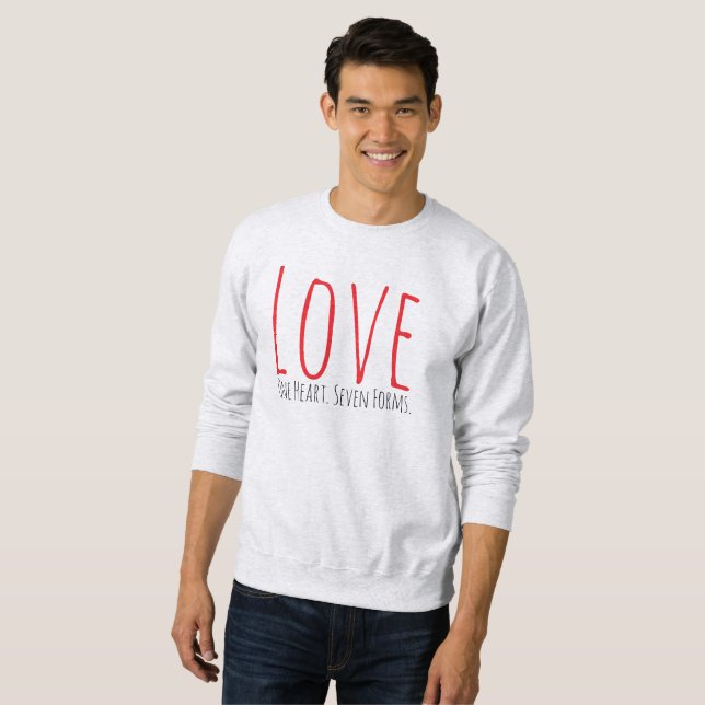 Sudadera Love - One Heart. Seven Forms T-Shirt (Anverso completo)