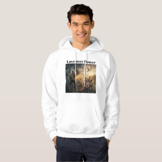 Sudadera Love Over Power - Inspirational World Peace Graphi