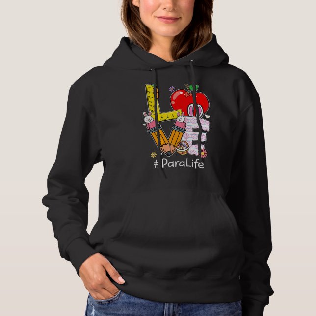 Sudadera Love Para Life Funny Easter Day Bunny Egg Hun (Anverso)