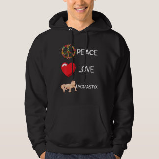 Sudadera Love Peace Uromastyx Lizard Desert Agame Reptile  