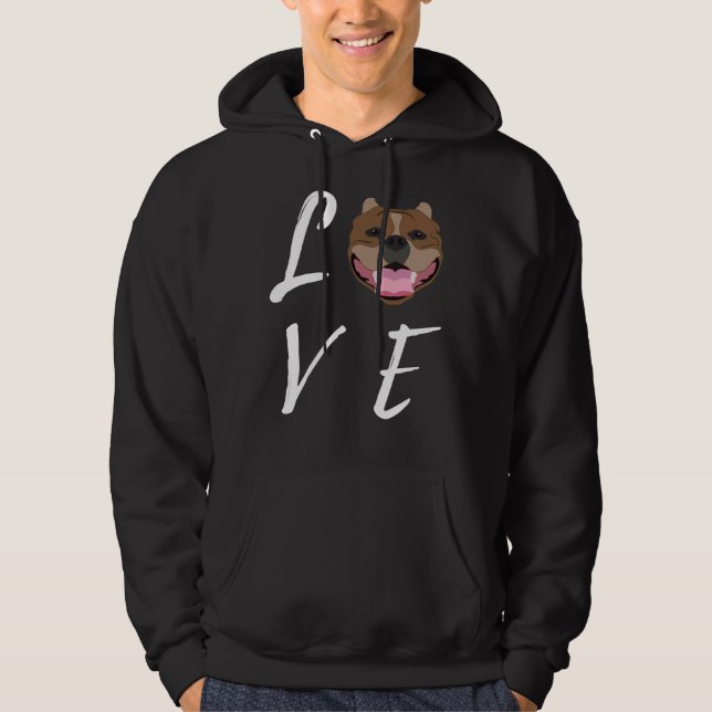 Sudadera Love Pit Bull Pitbull (Anverso)