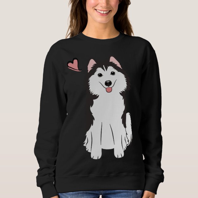 Sudadera Love Pomsky Pomeranian Husky (Anverso)