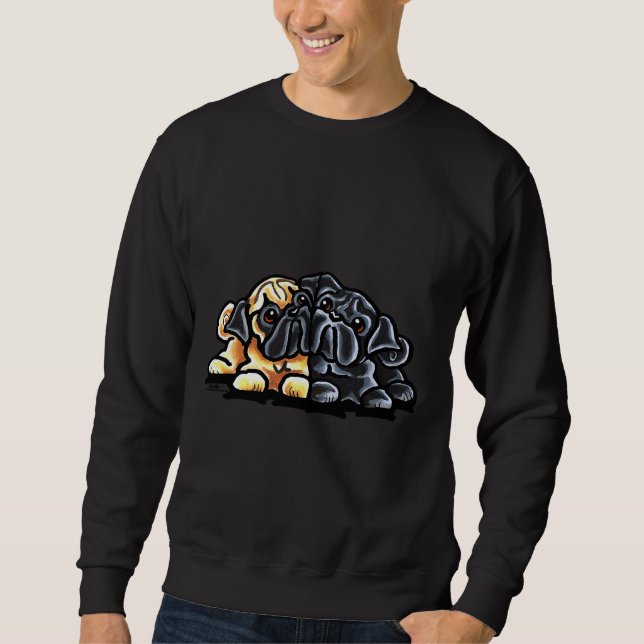 Sudadera Love Pugs Classic T-Shirt 945 (Anverso)