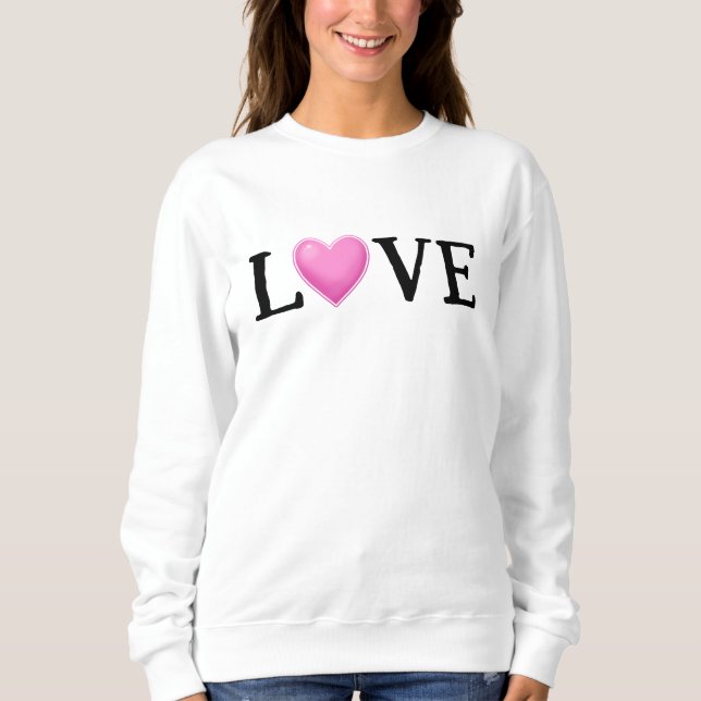 Sudadera LOVE Rainbow Heart Women's (Anverso)