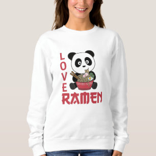Sudadera Love Ramen Cute Panda Kawaii Pandas