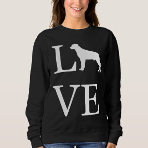 Sudadera Love Rottweiler Silhouette Rottie Lover Perder