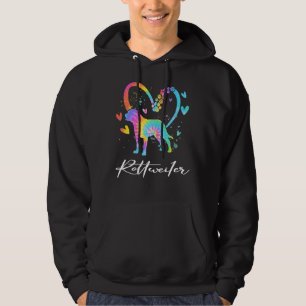 Sudadera Love Rottweiler Tie Dye Rainbow Doover