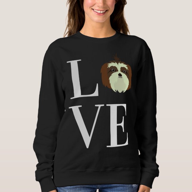 Sudadera Love Shi Tzu Dog (Anverso)