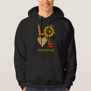 Sudadera Love Step Mom Life Grandma Sun Flower Día de la Ma