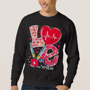 Sudadera Love Stethoscope Heart Malife Love Enfermería Vale
