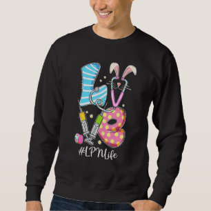Sudadera Love Stethoscope Lpn Life Bunny Nurs Easter Day C