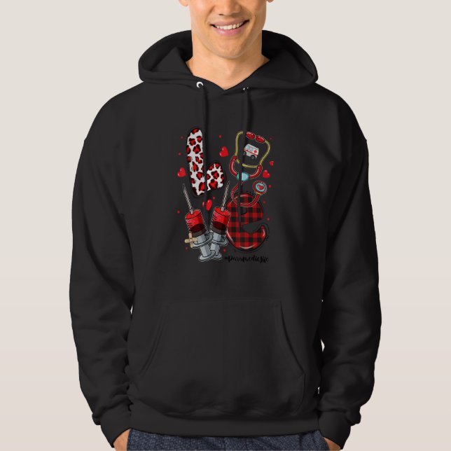 Sudadera LOVE Stethoscope Paramedic Life Valentines Day Gif (Anverso)