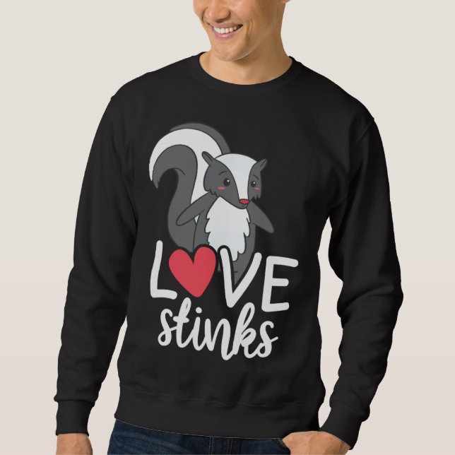 Sudadera Love Stinks Clothing His and Her Valentines Day (Anverso)