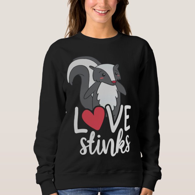 Sudadera Love Stinks Clothing His and Her Valentines Day (Anverso)