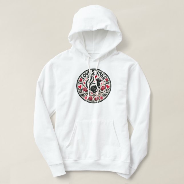 Sudadera Love Stinks Skunks El día de San Valentín (Diseño del anverso)