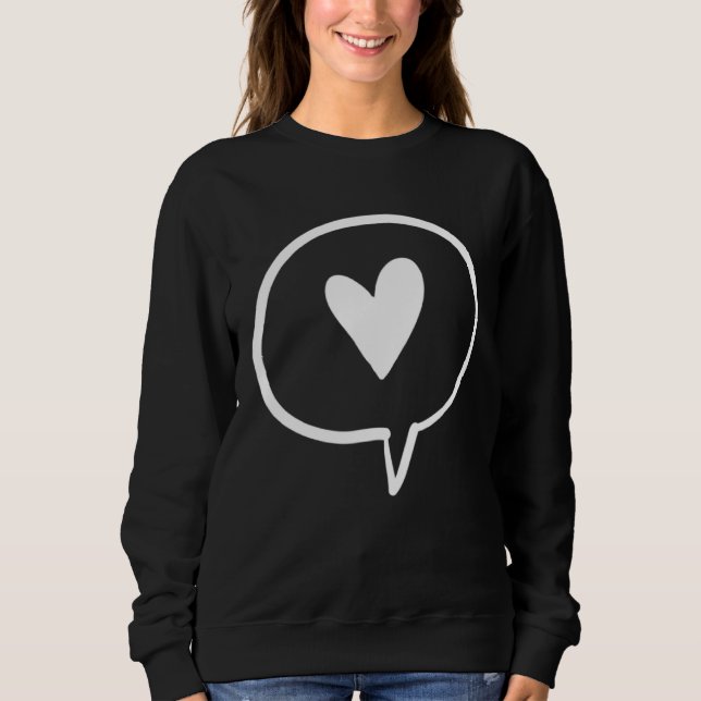 Sudadera Love Valentine s Day Couple Relationship Heart  In (Anverso)