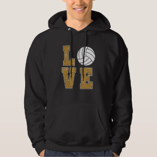 Sudadera Love Volleyball Ball Sports Game Team Entrenador