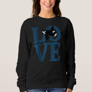 Sudadera Love Whale Cute Killer Whale Tee