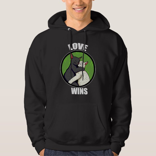 Sudadera Love Wins Cuddle Cat Kitty Cuddly (Anverso)
