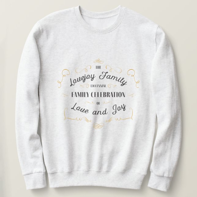 Sudadera Lovejoy Celebración Sweatshirt - Gris claro (Anverso del diseño)