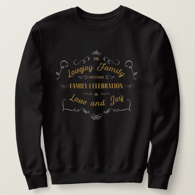 Sudadera Lovejoy Celebración Sweatshirt - Negro (Anverso del diseño)