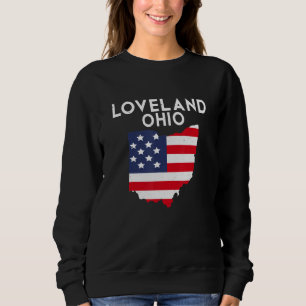 Sudadera Loveland Ohio EE. UU. Estado América Viajes Ohioan