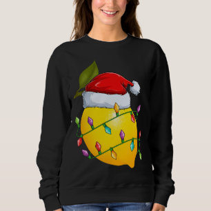 Sudadera Lover Lover de Fruta de Limón Xmas Santa Hat Lemon