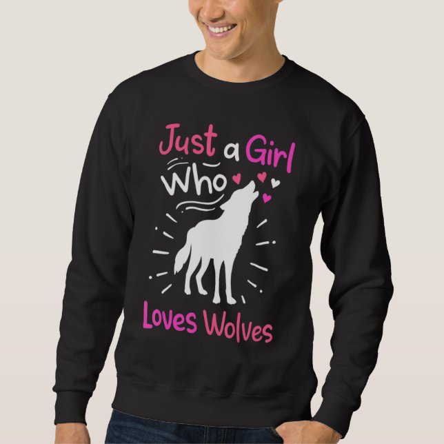 Sudadera Loves Wolves wolf Face 14 (Anverso)