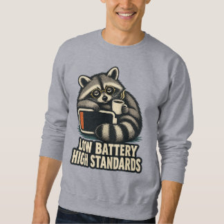 Sudadera Low Battery High Standards Raccoon