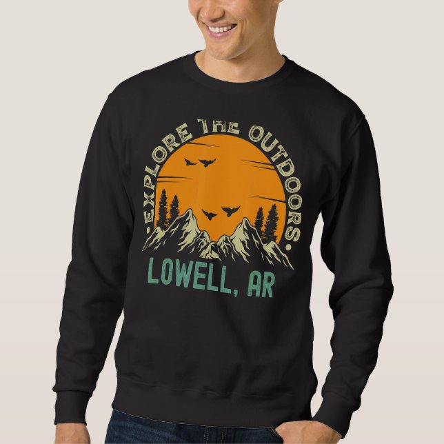Sudadera Lowell Arkansas Explora El Exterior (Anverso)