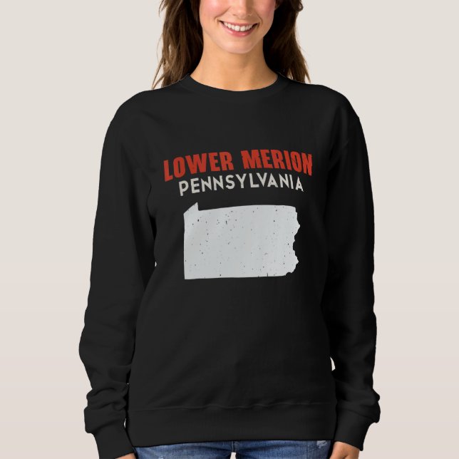 Sudadera Lower Merion Pennsylvania USA State America Travel (Anverso)