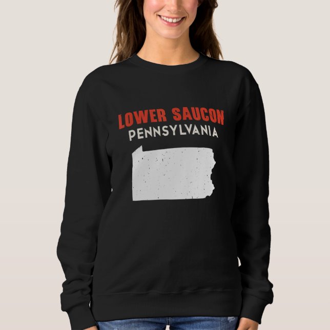 Sudadera Lower Saucon Pennsylvania USA State America Travel (Anverso)