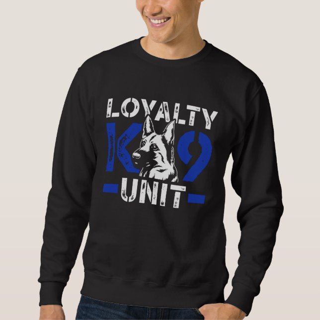Sudadera Loyalty K9 Police Dog Unit Blue Line K9 Police Off (Anverso)