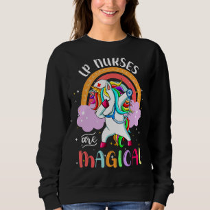 Sudadera Lp Enfermeras Rn Enfermería Magia Unicornio Arcoir