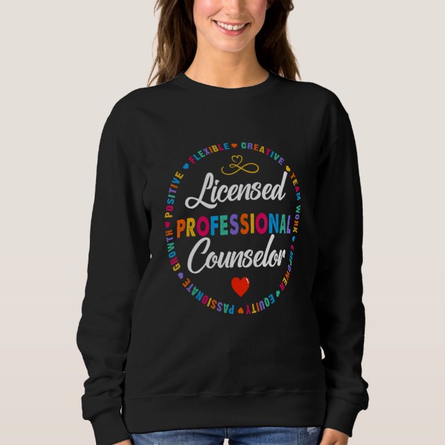 Sudadera LPC Licensed Professional Counseling Counselor Sch (Anverso)