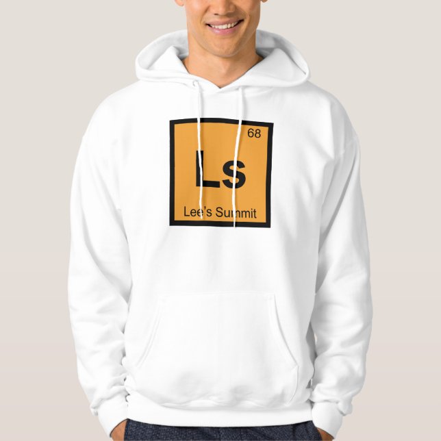 Sudadera Ls - Lee's Summit Misuri Símbolo de Química Ciudad (Anverso)