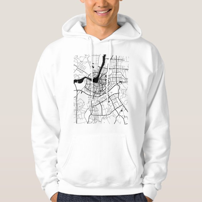 Sudadera Lu'An China City Map (Anverso)