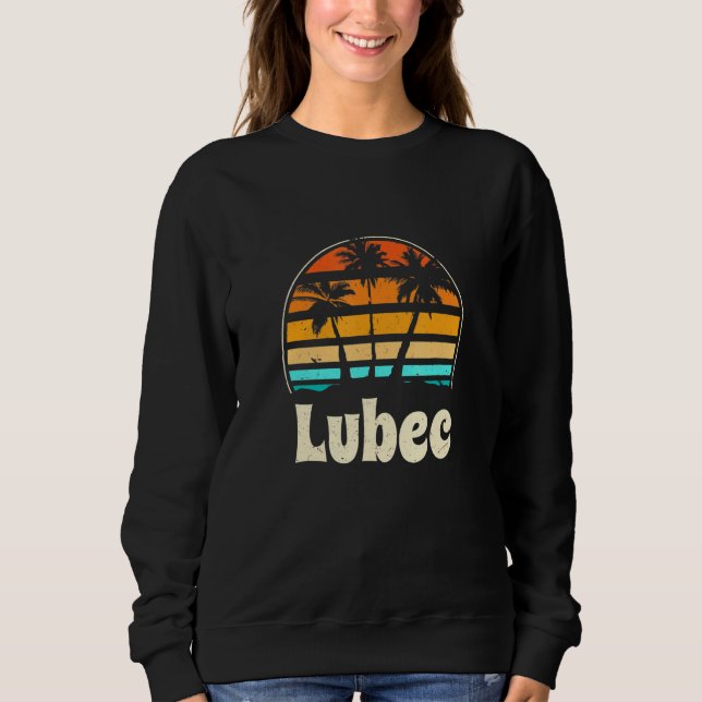 Sudadera Lubec Maine Beach Me Beach Bum Ciudades Estadounid (Anverso)