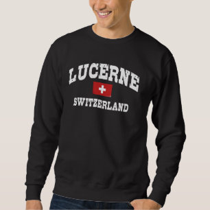 Sudadera Lucerne Suiza Bandera suiza Luzern Schweiz